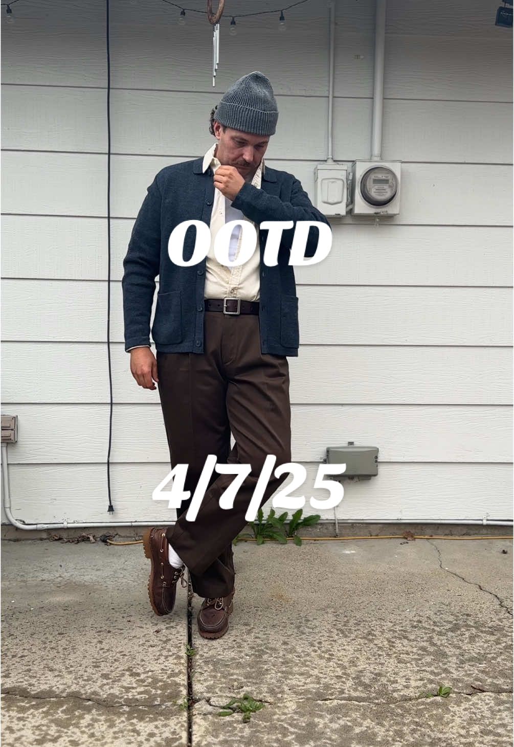 It’s giving grandpa in the rain 🌧️   #OOTD #outfitideas #wiwt #whatiworetoday #MensFashion @Timberland 