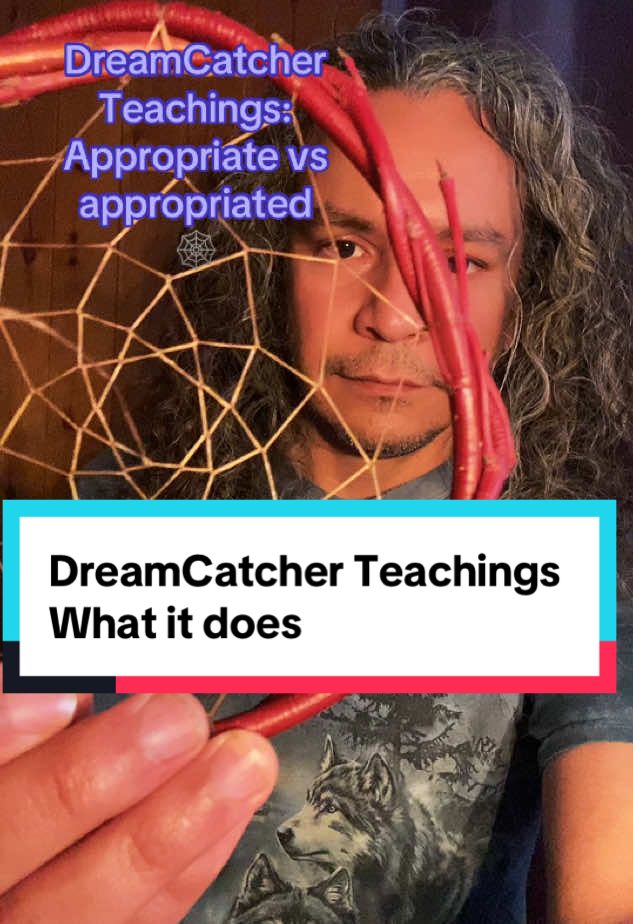 #dreamcatchers #teachings A #realdreamcatcher requires a relationship with the #spirits that activate the #spiritual properties to make it animate vs being an inanimate decoration. Check my page for more videos and #education #dreaming #legend #spiritualconnection #themoreyouknow #funfacts 