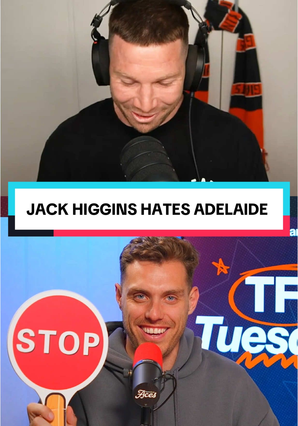 Jack Higgins hates Adelaide 🤣 Congratulations mate, you win this weeks @kpigroup_aus Stop that award! 🛑 #ausmericanaces #kpi #stopthat #tfgtuesdays 