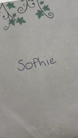forever treasure my name #sophie 
