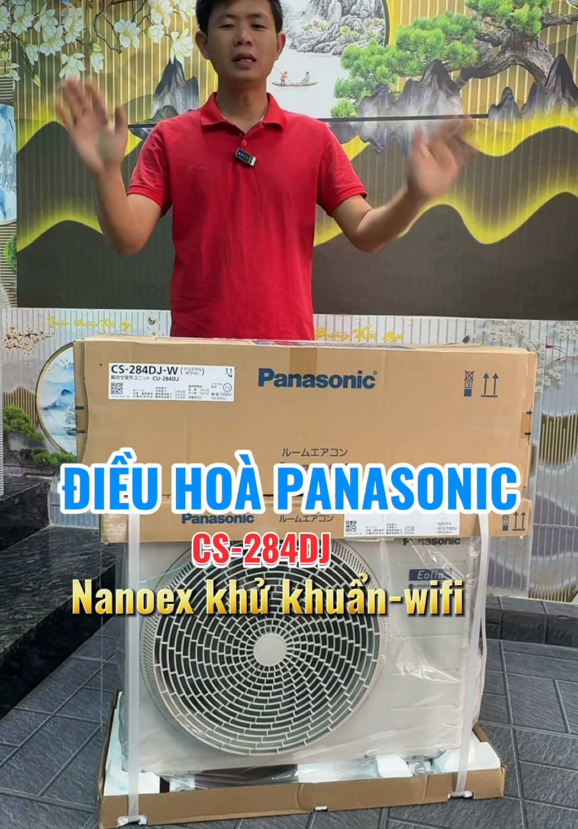 Điều hoà panasonic 284DJ cộng nghệ nanoex -wiffi#jptato #xuhuong #panasonic #dieuhoa #maylanh #hangdaugia #hangnhatnoidiachinhhang 