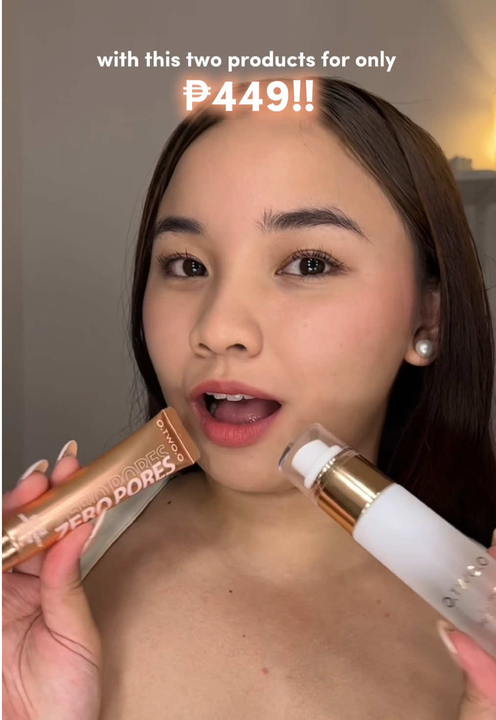 a perfect duo from @O.TWO.O MAKEUP PH!!💗  primer + setting spray = super latina!!  try it now, available on my yellow basket!🫶🏻 #otwoo #otwoomy #otwooprimer #otwoosettingspray #beauty 