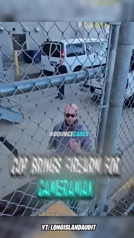 Cop brings firearm for a cameraman... 😨