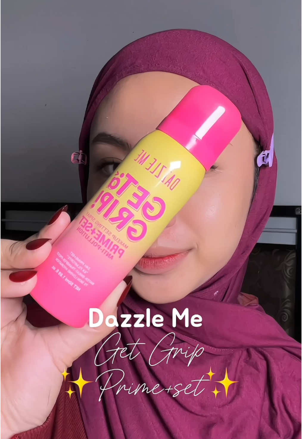 gemesh bgt pinkyyy giniii😍💖💗 #settingspray #primer #skinprep #settingsprayviral #settingspraydazzleme #dazzleme #dazzlemebeauty 