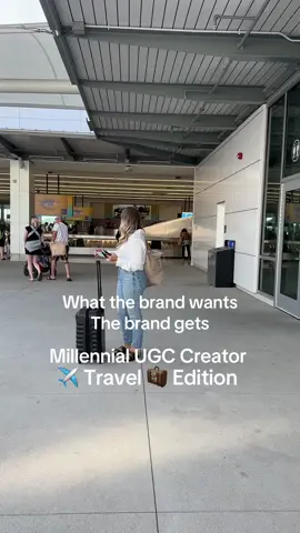Just a millennial lifestyle content creator playing ALL OUT—yes, I packed an empty suitcase and hit the airport just to grab the b-roll brands dream of.  This is UGC with main character energy. 🧳✈️🤣  #MillennialUGC #ugc #ugccreator  #ContentThatConverts  #BehindTheScenes #CreatorLife #TikTokUGC #UserGeneratedContent 