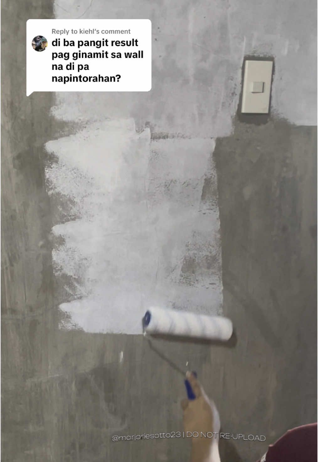 Replying to @kiehl ganito po sya sa walang pinturang pader #allpurposepaint #quickdrypaint #readytousepaint 