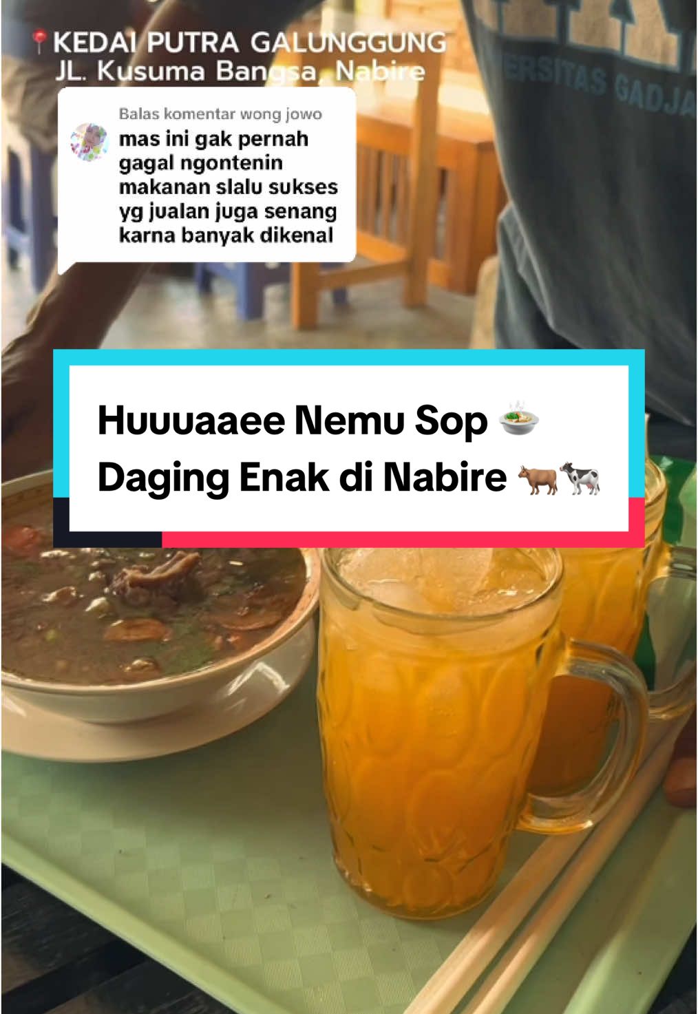 Membalas @wong jowo Huuaaee Nemu Sop daging Enak di Nabire 🍲🐂🐄#fyp #fypシ゚ #nabire #nabire_tiktok_comunity #nabirepapua #nabire_papua_indonesia #nabirehebat✊🏻 #nabire_hitz 
