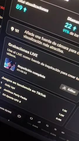 PRIMER DIRECTO EN TIKTOK DÍA #1  #foryouuu #paratiii #fypp #livetiktok #primerdirecto #streamer #nuevostreamer 