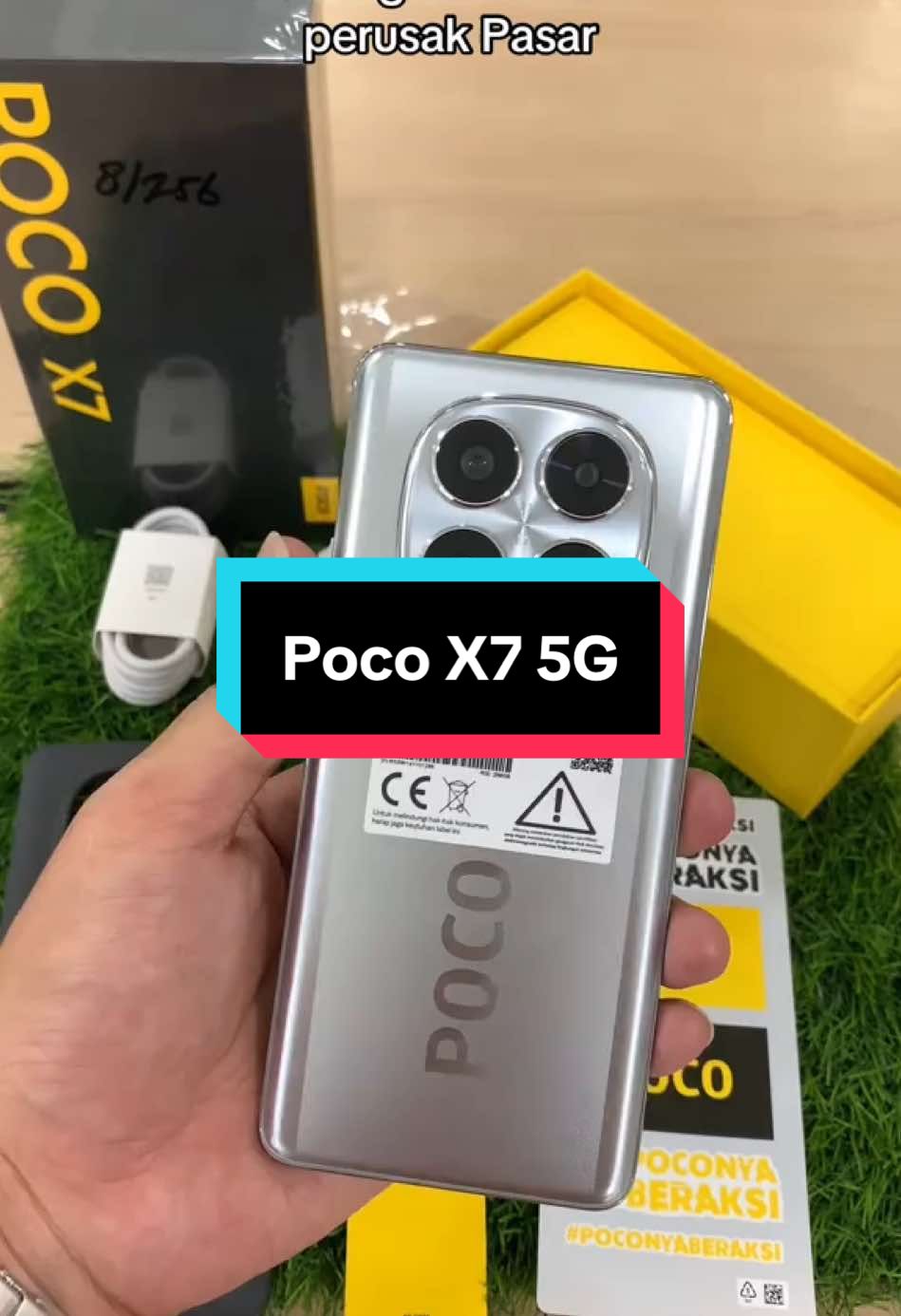 Poco X7 5G  Harga 3 jutaan *Chipset Dimensity 7300-ultra *Layar lengkung Amoled 1.5k 120Hz *kamera jernih 50MP+OIS *Ip68 Tahan Air dan Debu *Baterai 5110mAh+Charger 45W turbo Garansi Resmi 15 Bulan Cekout Di keranjang kuning 👇 #fyp #tiktok #affiliate 