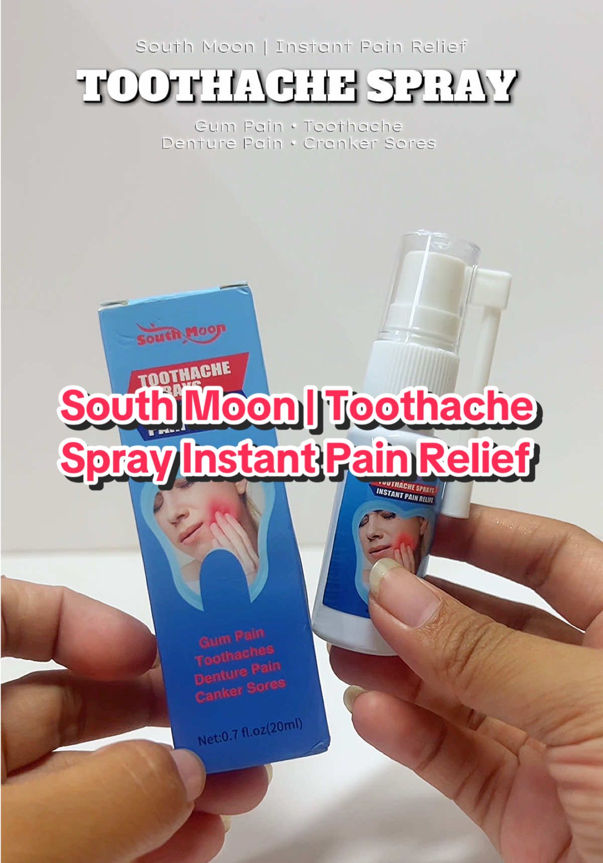 Instant Pain Relief For Toothache, Canker Sore, Gum and Denture Pain. ✨🦷 Try this South Moon Tooth Ache Spray!! #mamijassey #momslifeph #southmoon #southmoontoothachesprays #toothache #spray #cankersore #gumpain #toothfairy #tiktokfinds 