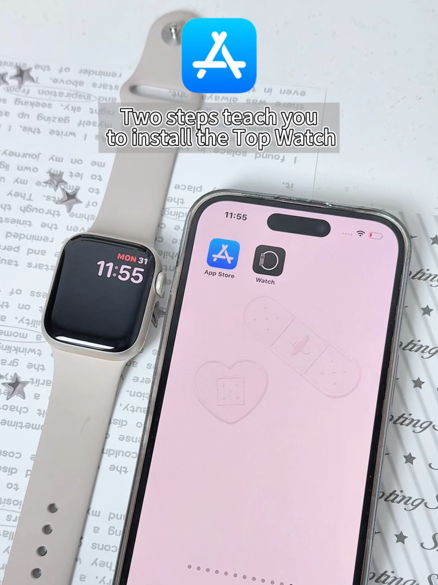 Two  steps teach you to install the Top Watch app！You can get more Apple Watch watch faces💗💗#applewatch #applewatchhacks #applewatchtips #iwatch #apple #Apple #applewatchface #applewatchfaces #custome #wallpaper#wallpapers#wallpaperswallpaper  #topwatch#topwatchapp#fypシ