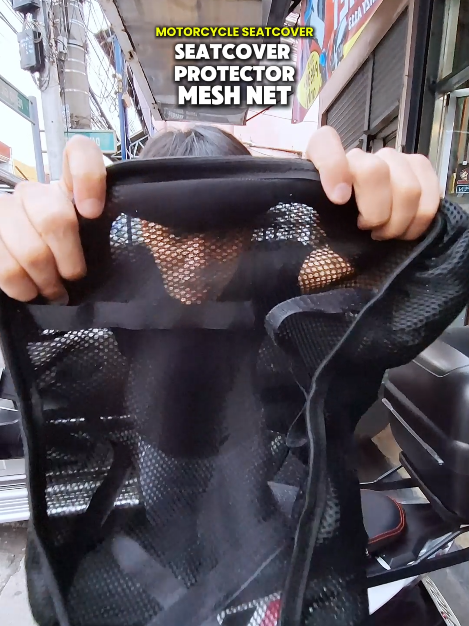 Motorcycle Seatcover Net Mesh #seatcover