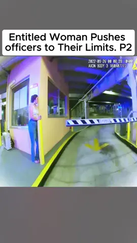 Entitled Woman Pushes officers to Their Limits #fyp #cam #usa #situation #criminal #cops #police #bodycam