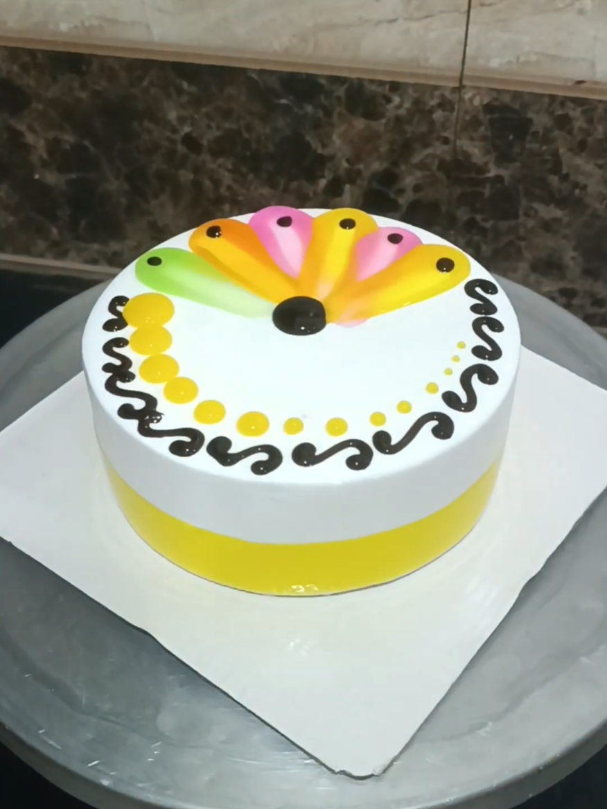 New pineapple Cake multi Colour #design #fyp #cakedecorating #viralvideos #trendingvideo 