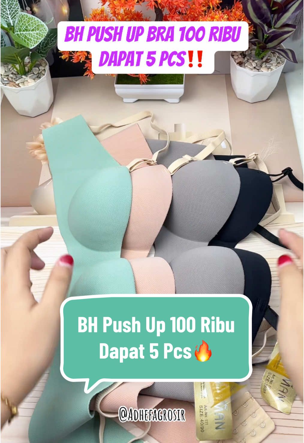 BH Push Up 100 Ribu dapat 5 Pcs Besty#bh #bra #daleman #dalemanmurah #promo #ambyar #sale #viral #viralvideo #viraltiktok #ambyar #pushup #pushupbra 