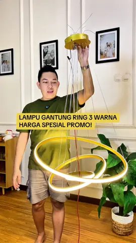 LAMPU GANTUNG RING 3 WARNA HARGA SPESIAL PROMO! #lampu #lampugantung #lampugantungring #lampugantungring3warna #lampuhiasrumah #lampuruangtamu #lampuruangmakan #lampuminibar @sumber lighting 
