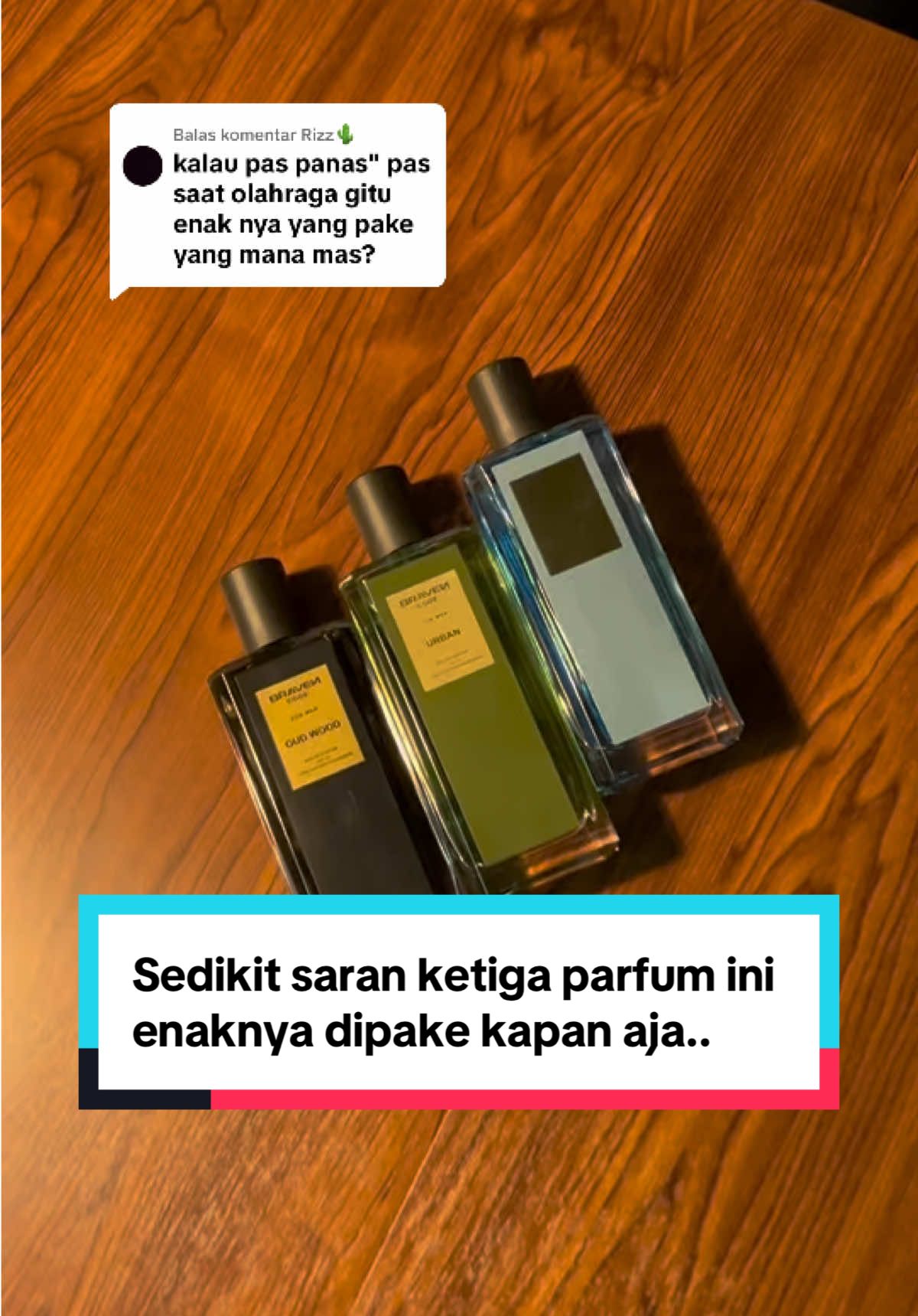Membalas @Rizz🌵 nih sedikit saran ketiga parfum ini enaknya dipake kapan aja yak bang.. #bravenparfum #rekomendasiparfum #rekomendasiparfumcowok #LiveOutlandish 