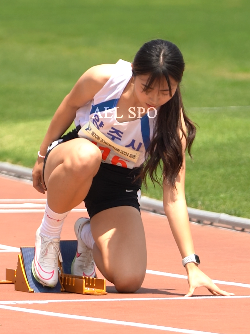 블럭맞추고 출발준비하는 육상소녀 강예다 #sports #여자 #육상 #athlete 