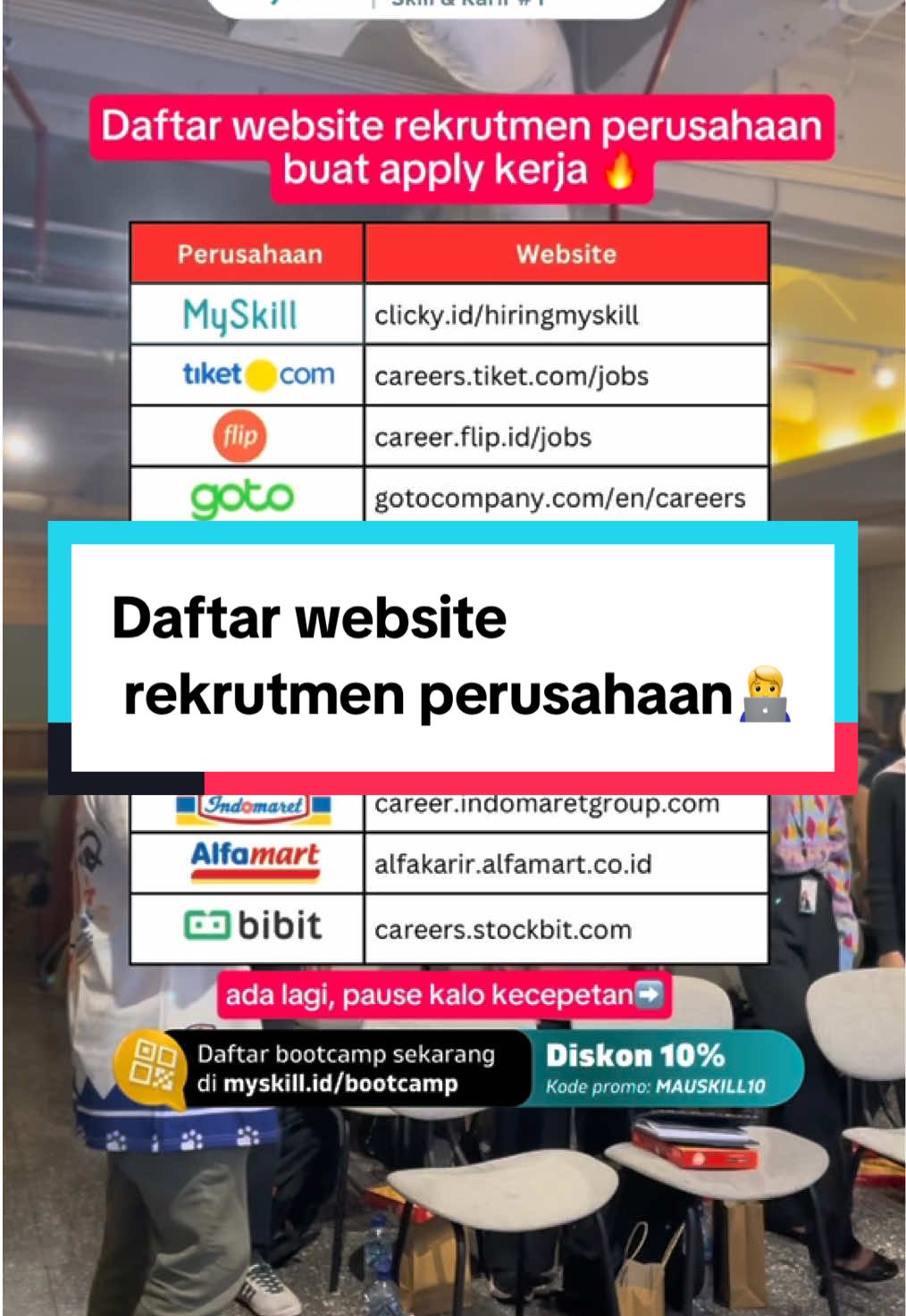 Daftar kerja gak cuma lewat Linkedin aja loh. Cobain daftar lewat website rekrutmen perusahaan ini yuk biar gak kena penipuan🙌 #learnatmyskill #loker #lokerterbaru #lokerjakarta #lowongankerja #kerja #infoloker #lokerindonesia #lokerjabodetabek 