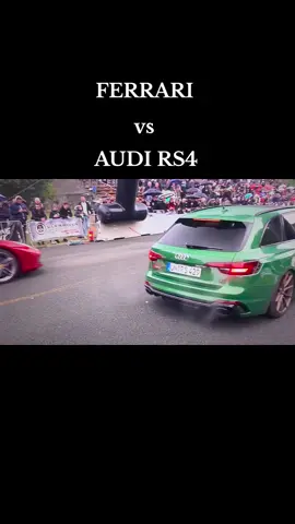 FERRARI O AUDI ?? #dragrace #ferrari #racing #perte #audi #rs4 #vira #2025#tik#drift#viralditiktok 