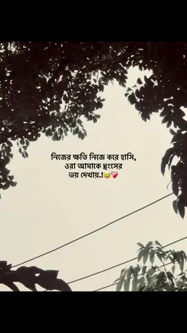 নিজের ক্ষতি নিজে করে হাসি, ওরা আমাকে ধ্বংসের  ভয় দেখায়.!😅❤️‍🩹 #foryou #foryoupage #unfrezzmyaccount #bdtiktokofficial🇧🇩 #fyppppppppppppppppppppppp #fyppppppppppppppppppppppp 