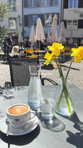 Happiest when drinking coffee in the sun 🤍#creatorsearchinsights #coffee #morningvibes #coffee #solotravel #switzerland #zurich #travel #viral #fyp 
