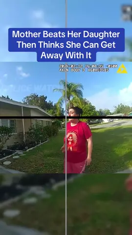 Mother Beats Her Daughter Then Thinks She Can Get Away With It #cop #fyp 