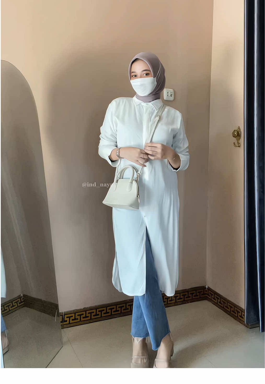 Simple outfit ke pantai🤍🥰