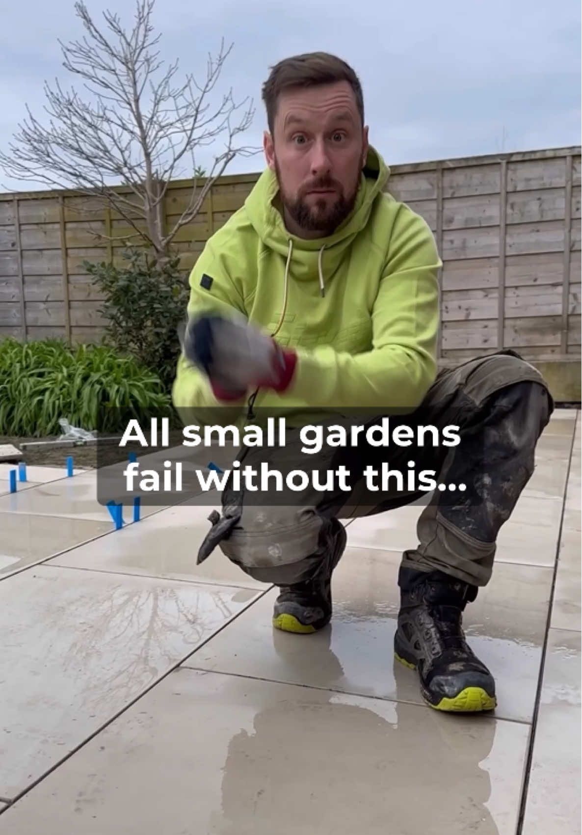 Without proper drainage, your patio will fail! #DIY #gardentok #landscaping #gardenideas #foryoupage #markmarshall #patio #gardenproject #gardendesign 