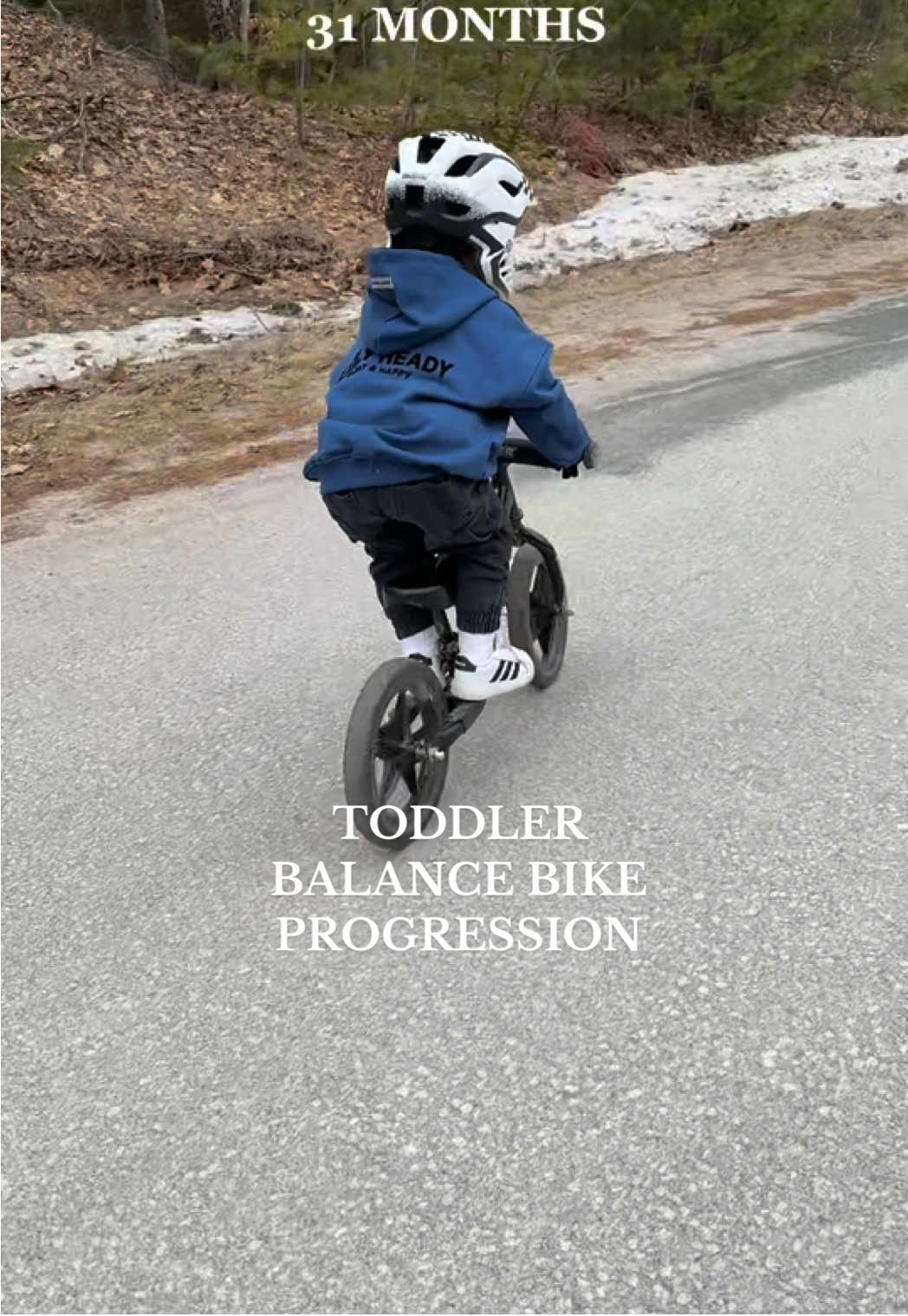 Replying to @binksmomma my biggest piece of advice is to give them lots of opportunities to practice and freedom to take risks #balancebike #toddlerlife #toddlersbelike #toddlermom #boymom #boymomlife #toddlerenergy #momlife @Strider Bikes 
