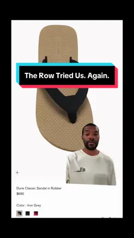 The Row is charging $690 for a cheap rubber sandal because they understand people are gullible enough to buy it #fashiontiktok #scam #therow #olsentwins #sandals #summeraesthetic #cloutchaser 