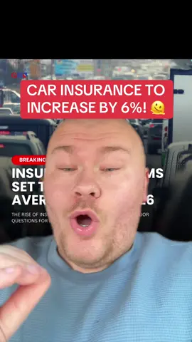 Car insurance set to increase by 6% 😭😭😭 #zacstudd #carsoftiktok #carguy #cartiktok #carinsurancehacks #carinsurancetips #insurancetiktok #carinsuranceuk 
