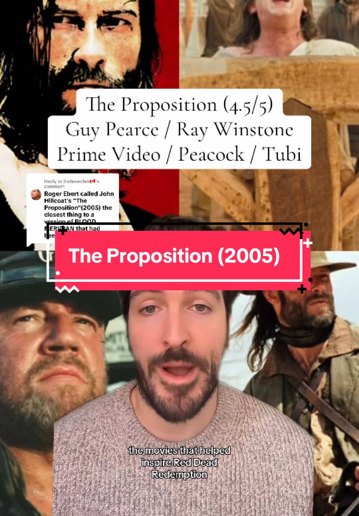 Replying to @lindenarden🇨🇦 one of my favorite westerns of all time stars Guy Pearce and Ray Winstone, and I think this should appeal to fans of both Blood Meridian, and Red Dead Redemption. #reddeadredemption #western #guypearce #movierecommendation #movies #movietok #film #filmtok 