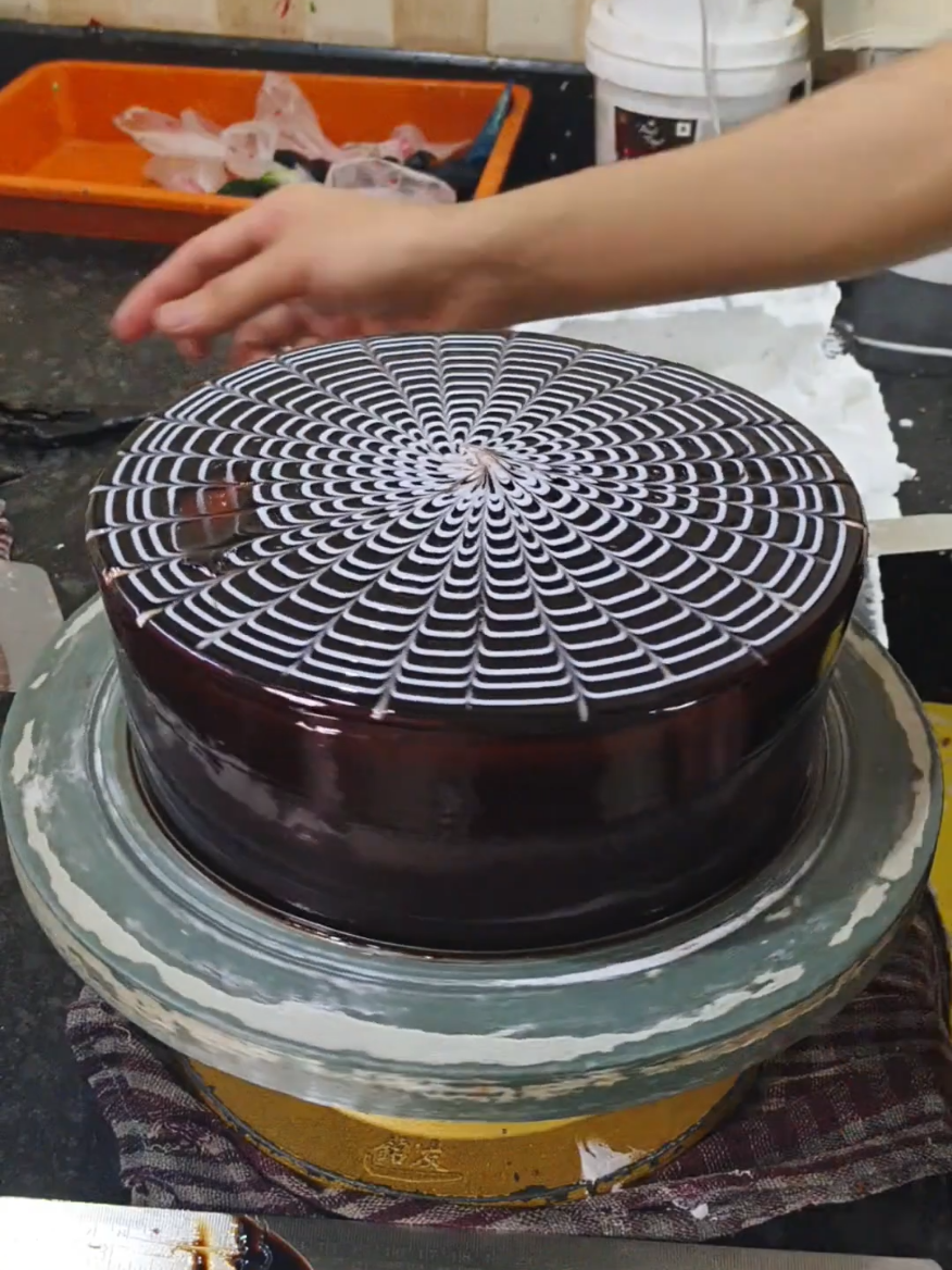 Chocolate Zebra Design#cakedecorating #trendingvideo #viralvideos #fyp 