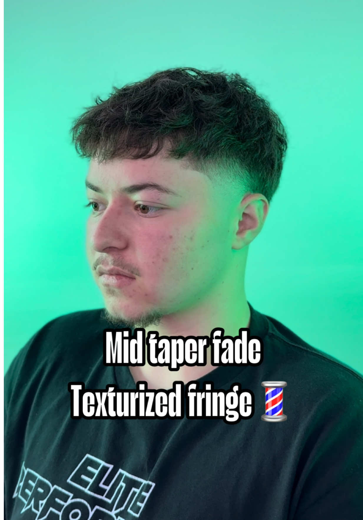Mid taper fade/Texturized fringe🔥💈 #taper #taperfade #midtaper #fringe #texture #texturedfringe #barber #barbershop #okcbarber #oklahomacity #viral #explore #fyp 