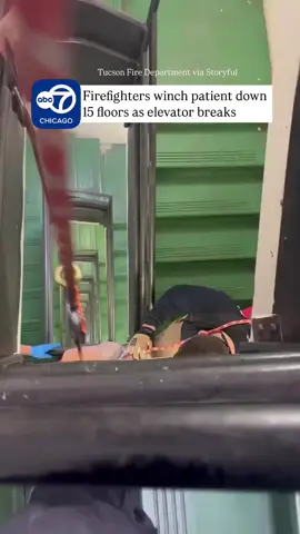 Firefighters in Tucson, Arizona, had to winch a patient down 15 floors as all elevators were out of service in a public housing building downtown on the morning of Monday, April 7. Footage released by the Tucson Fire Department shows the complex operation, using a rope system to lower the patient. The incident took place at Tucson House, a public housing building where residents have been complaining of deteriorating living conditions.