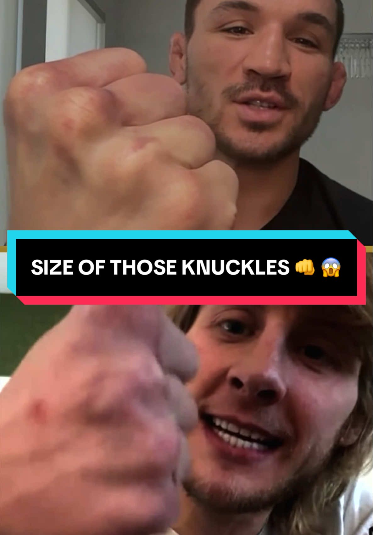 The size of those knuckles 👊 🤯 Michael Chandler vs Paddy Pimblett will be FIRE 🔥 #UFC314 #ufcedit #paddypimblett #paddythebaddy #danawhite #ufcrussia #ufcvideo #mma #mmafighter #ufc_mma_sport #ufcfighter #ufc4 