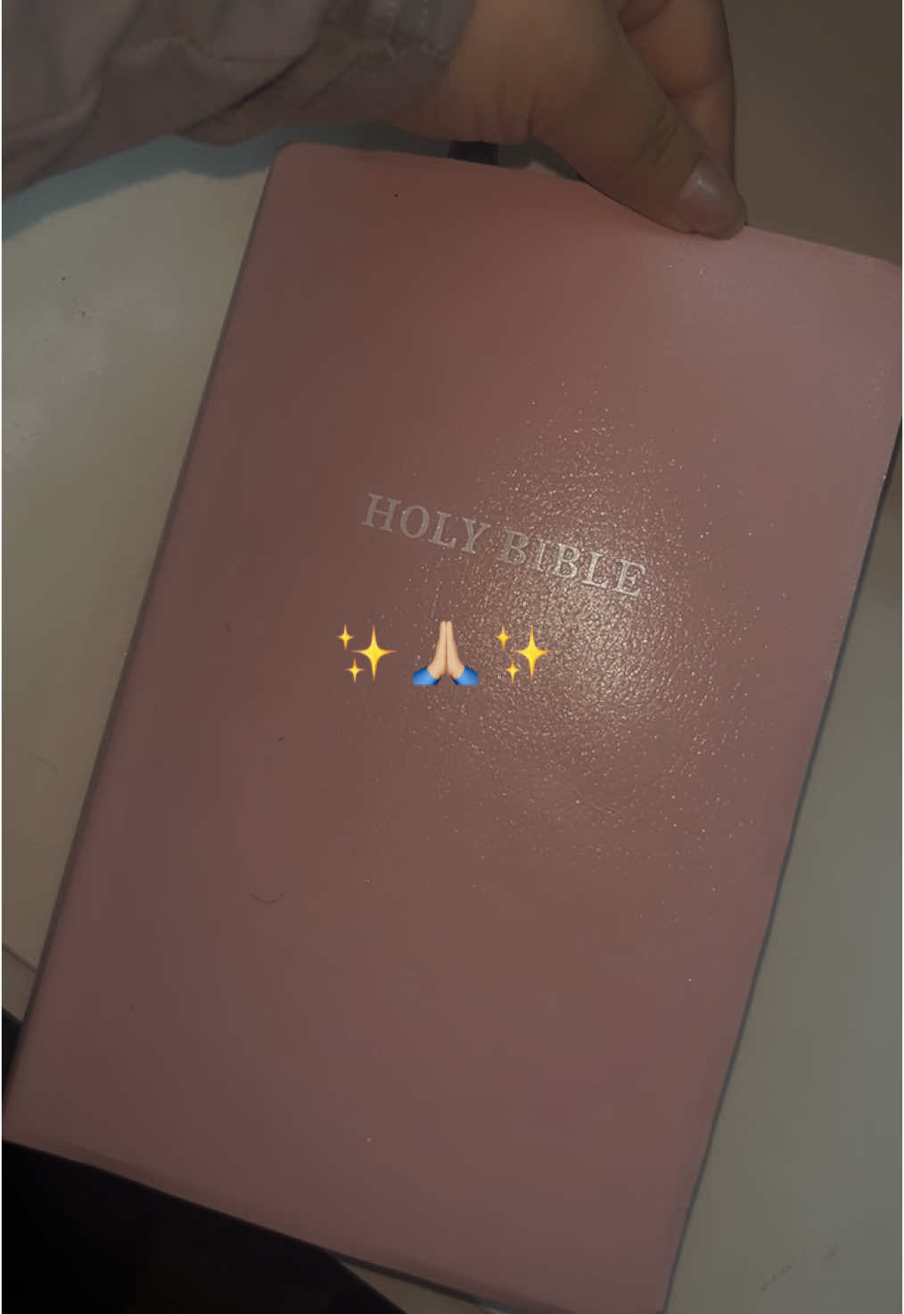 ✨ I’m just a God loving girl 🙏🏼 #fyp #biblestudy #pinkbible #glitterbible