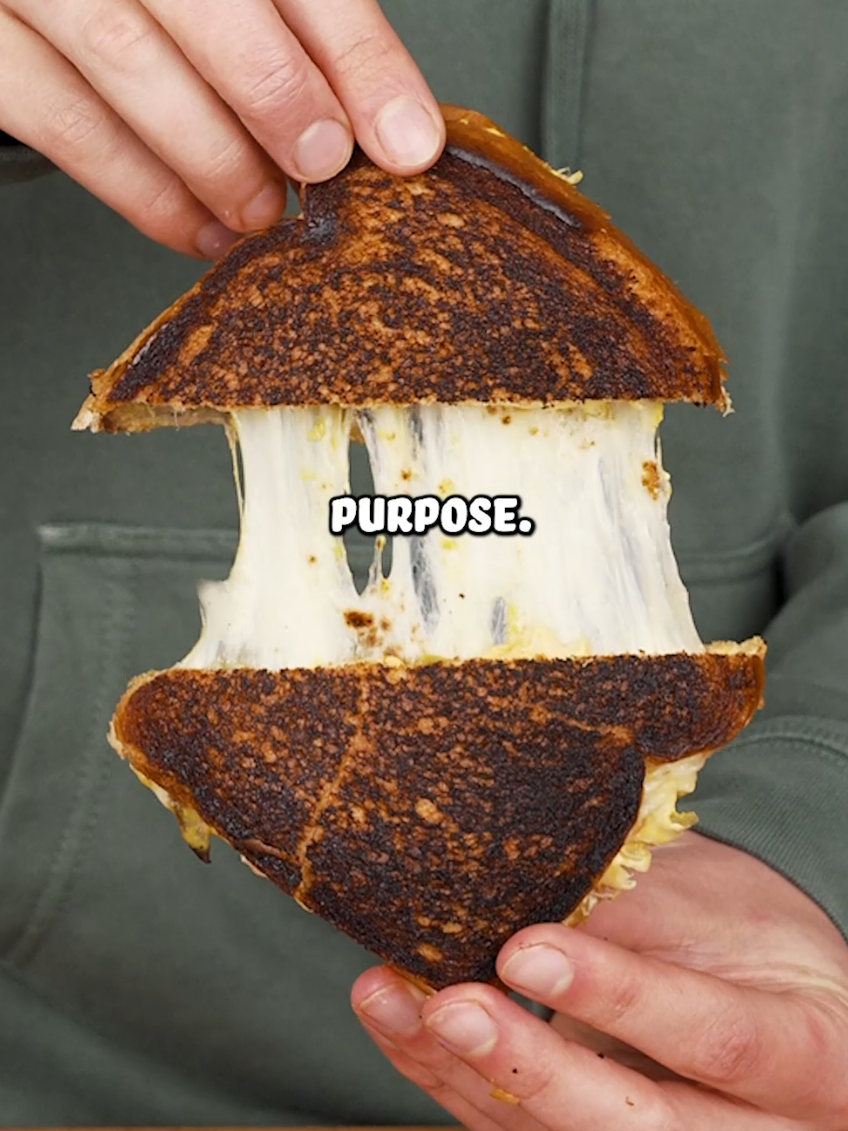 The swatch book inspired grilled cheese! #BordenCheesePartner  P.S.: Do you want FREE CHEESE?? From now until the end of April you can enter to win one of over 100 prizes that Borden is giving away at winfreebordencheese.com. One grand prize winner will be receiving a YEARS WORTH OF FREE CHEESE.  #ad #sandwich #grilledcheese #cheesepull #cheftyler 