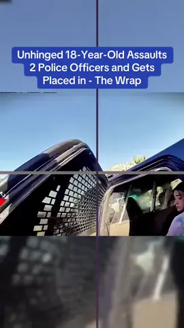 Unhinged 18-Year-Old Assaults 2 Police Officers and Gets Placed in - The Wrap #cops #copsoftiktok 