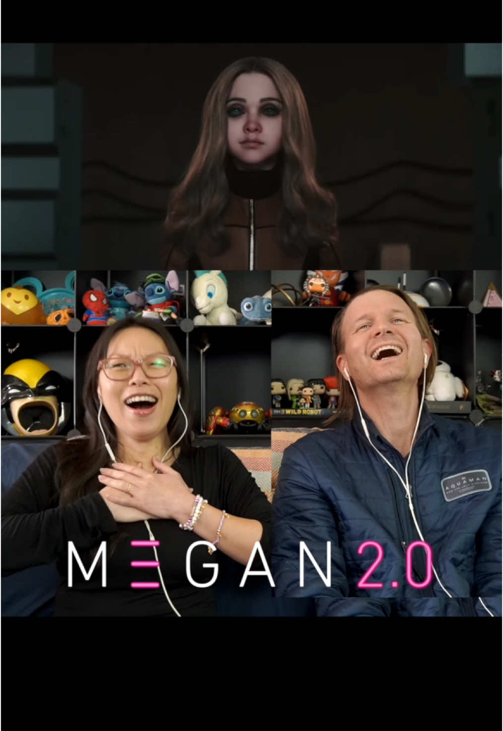 She’s back! Megan 2.0 will be in theaters on June 27 #megan #megan2 #m3gan #horror #blumhouse #reaction