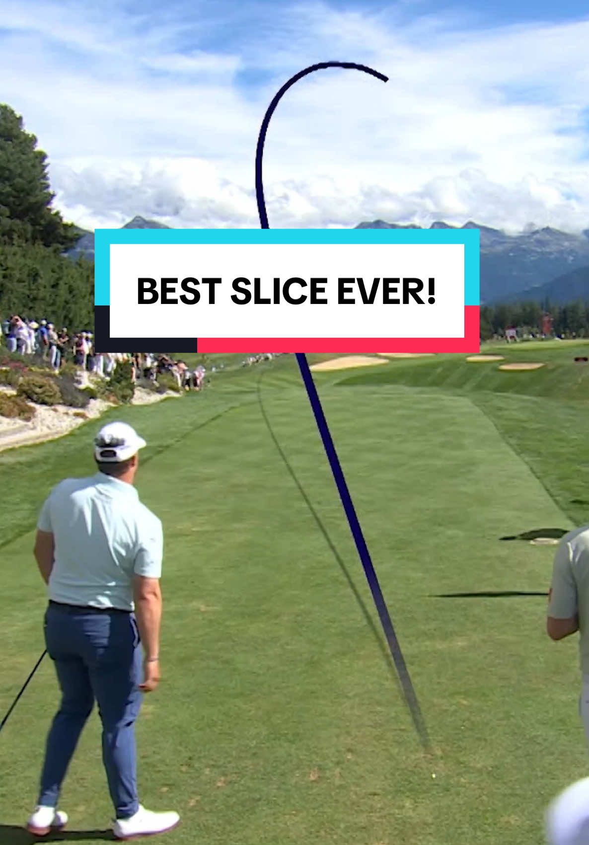The best slice EVER 🤯 #golf #golftiktok #golfshot 