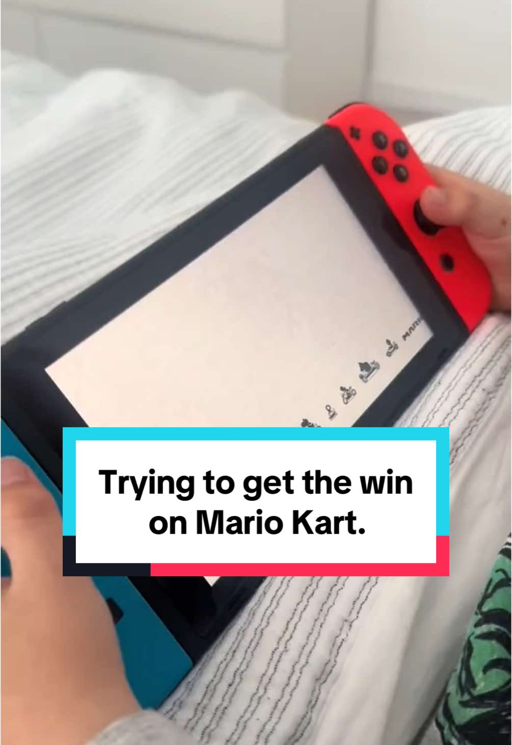 Trying to get the win on Mario Kart. #mariokart #mario #luigi #princess #mushroom #bowser #nintendo #nintendoswitch #racing #fyp #granprix #letsrace #marioandluigi #winner #bosh #youcantbeatme #nintendoswitchforlife #gamerboy #foryoupage