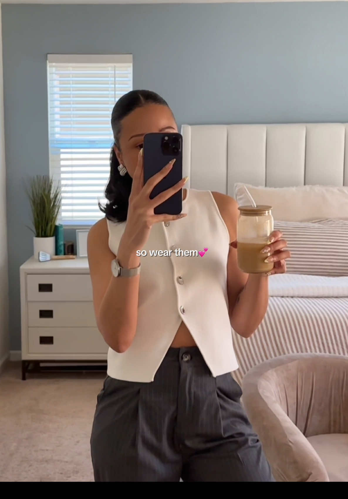 PT. 2 | You have clothes at home. Wear them. Even if no one sees you but your dog and your inbox!  #shopyourcloset #wfhoutfit #fashionseries #styletips #ootdinspo #whatsinmycloset #springfashion 
