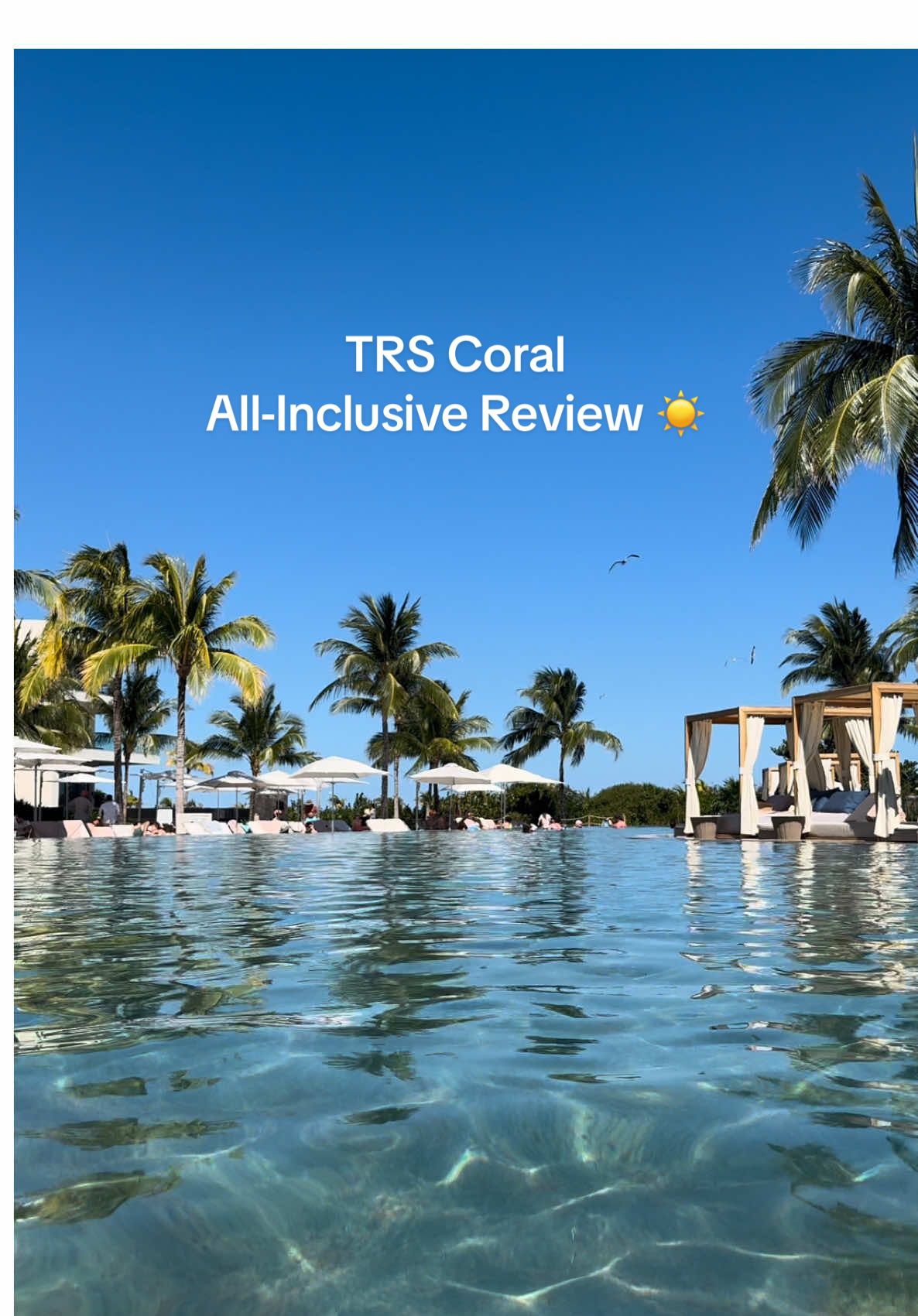 TRS Coral 10/10. I honestly could’ve stayed another 4 days. 🏝️☀️#trscoral #vacation #cancun #allinclusive #allinclusiveresort #blackgirltok #traveltiktok #mexico #htx #traveltok 