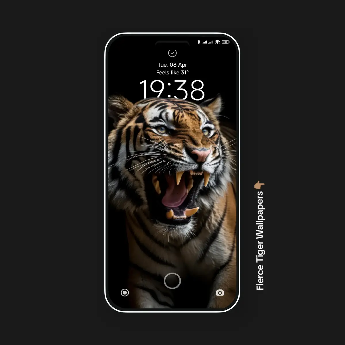 #4kwallpaper #8kwallpapers #homescreen #lockscreen #wallpaper #tiger 
