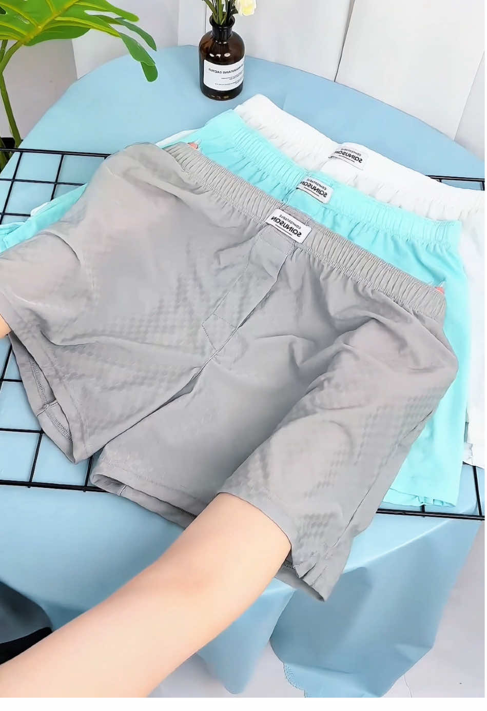 Gói 5 quần thun cotton màu trơn cao cấp mềm mịn trơn mát lạnh co giãn thoải mái #bigsale #quanthunnam #quanduinam #quansipdui #phoidonam #thoitrangnam #xuhuong #thinhhanh 