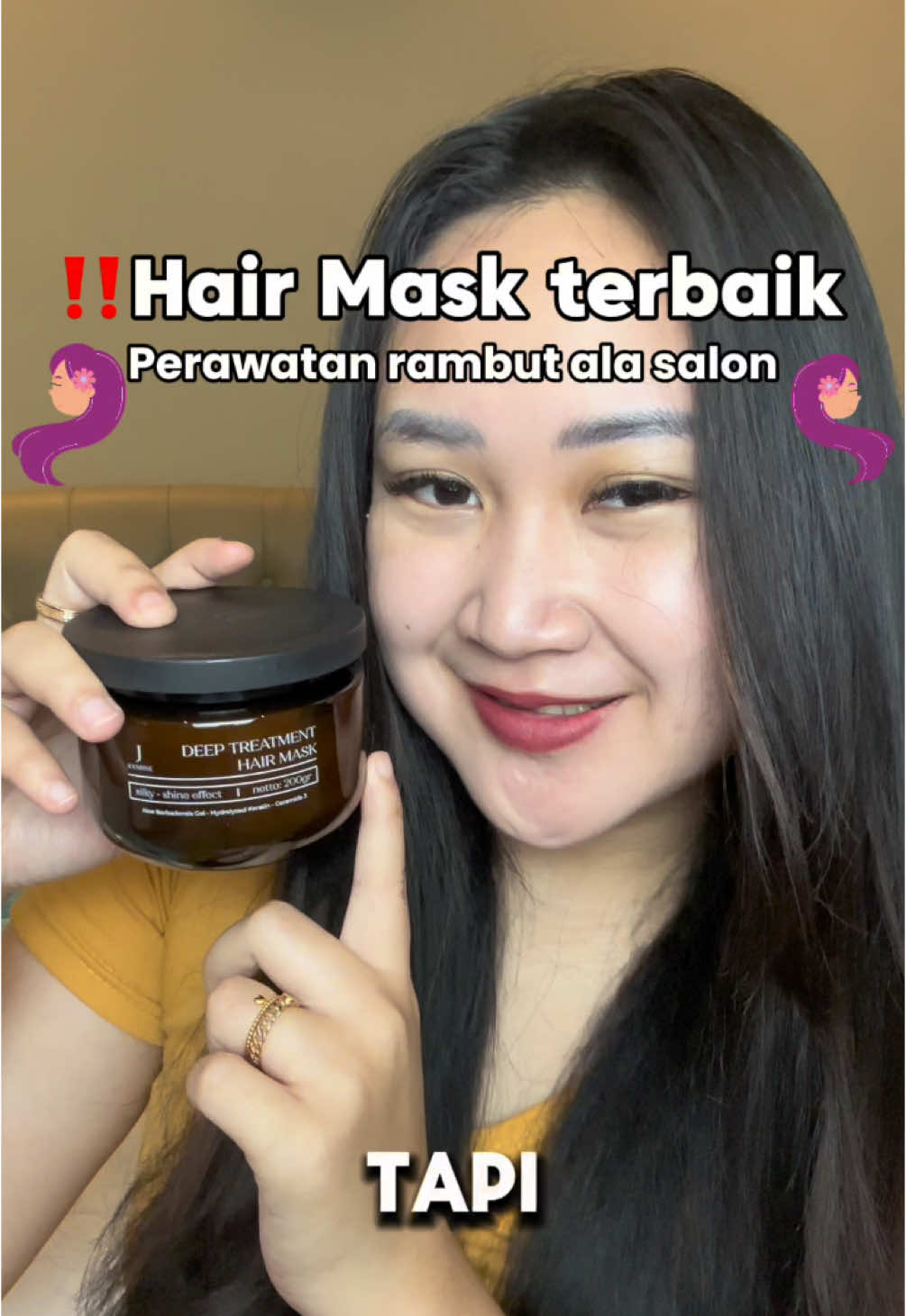 Rutin pake Hair Mask dari @By Jevarine bikin rambut lembut dan wangi #rambutrusak #rambutkering #deeptreatmenthairmask #Haircare #jevarine 