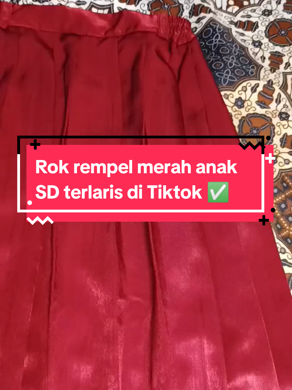 Aku rekomendasiin banget ini rok seragam anak sekolahnya Bun 🥰 penjualannya kenceng banget sesuai dengan harga dan kualitas ya 👍🏻😊 #rokseragamsdpanjang #rokrempel #rokmerah 