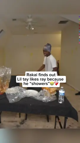 Rakai finds out Lil tay likes ray because  he “showers”😭❤️‍🩹#fyp #tylilshow #viral #rakai #liltay 